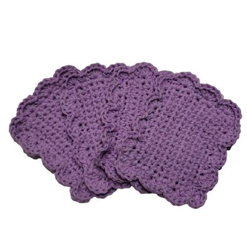 Light Purple Kitchen Dish Sponge Reusable Cotton Eco Friendly Etsy