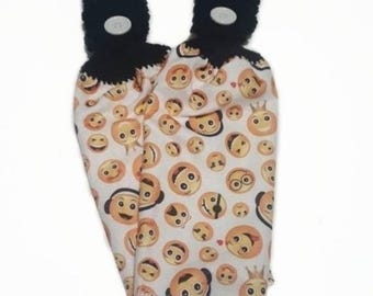 Silly Emoji Handmade Crocheted Top Dish Towel Set of 2