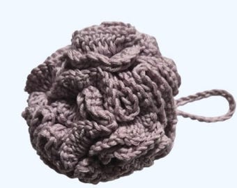 Bernat Softee Baby Cotton gehäkelte Baby-Badezeit Luffa Schwamm-Soft Plum