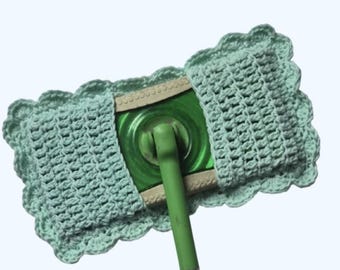 Eco Friendly Organic Reuseable Cotton House Cleaner Mop Cover-Mint Green