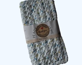 Eco Friendly Organic Handmade Cotton Dish Wash Cloth Set of 2-Spring and Summer Multicolor