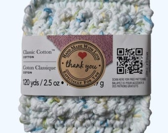 Handmade Crocheted Absorbant Cotton Dish Scrubbie Sponge Set-Reusable -Pots and Pans-Multicolor