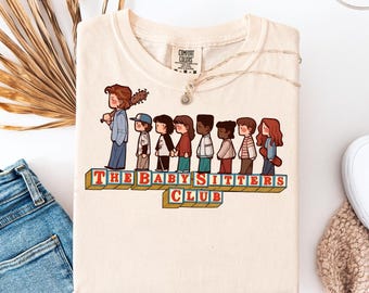 Comfort Colors® The Babysitters Club Shirt, lustiges Steve Harrington Parodie T-Shirt, Retro 80er Jahre TV-Show Grafik-Shirt, Unisex Fan Geschenk