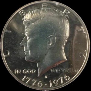 1976-S Kennedy, ANI PR70 DCAM, Bicentennial Commemorative Coin