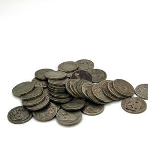Buffalo Nickel Roll, 40 Pieces, Unsearched, Few or No Dates
