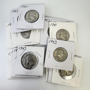 1940s Silver Washington Quarter: 90% Silver Coin, You Pick the Year