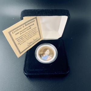 2000 Sacagawea Colorized Golden Dollar with Box & COA
