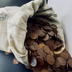 Unsearched Wheat Pennies, from the EARLY TEENS - 1950&#39;s, by the Pound; 1910-1958 Pennies