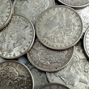 Morgan Silver Dollars, 1921, XF/AU Condition, Very Clear Details & Dates