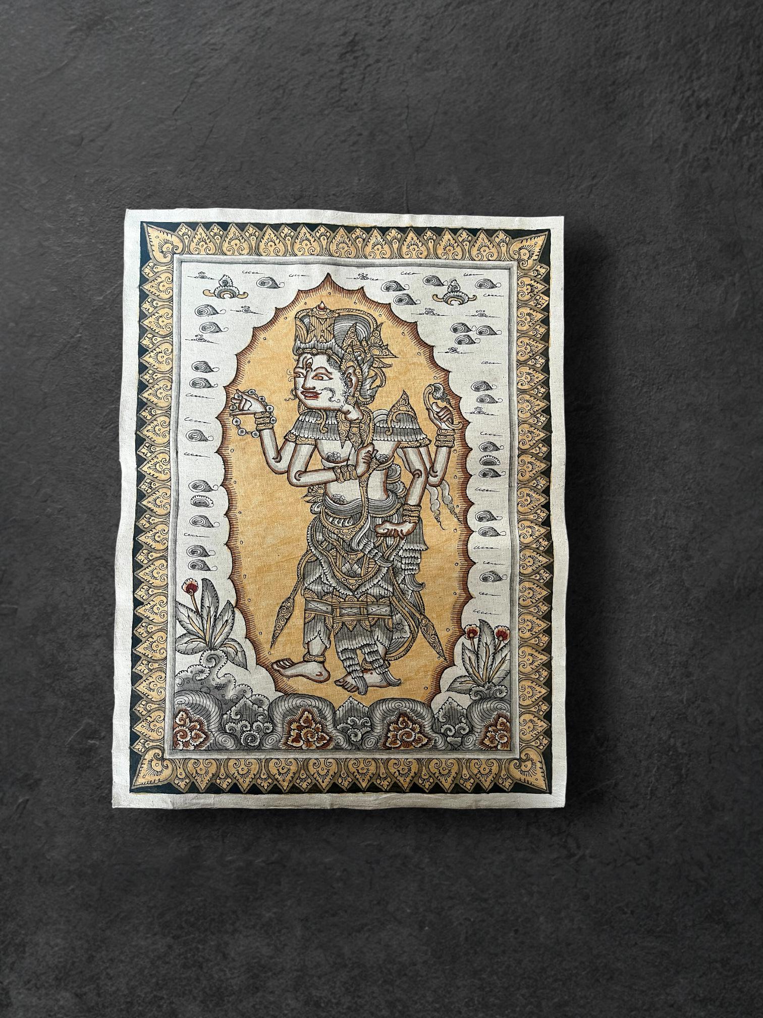 バリ島 カマサン画(Wayang Kamasan)額装品 伝統工芸品 Kamasan Bali - Etsy