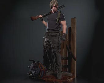 Leon Scott Kennedy - Resident Evil  cm Figure/Statue,Painted,handmade