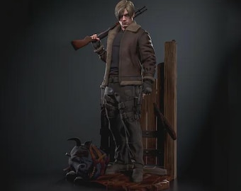 Leon Scott Kennedy - Resident Evil  Figure/Statue,Painted,handmade