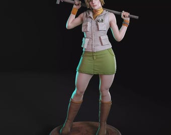 Heather Mason  - Silent Hill  Figure/Statue, sla/pla 3d printed,Painted,handmade