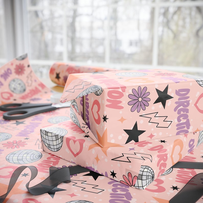 One Direction Inspired Pastel Gift Wrap - Etsy