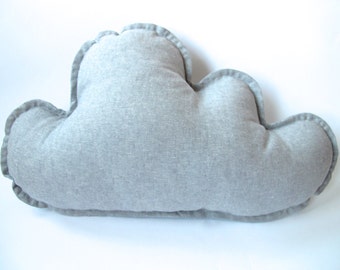 grey cloud pillow