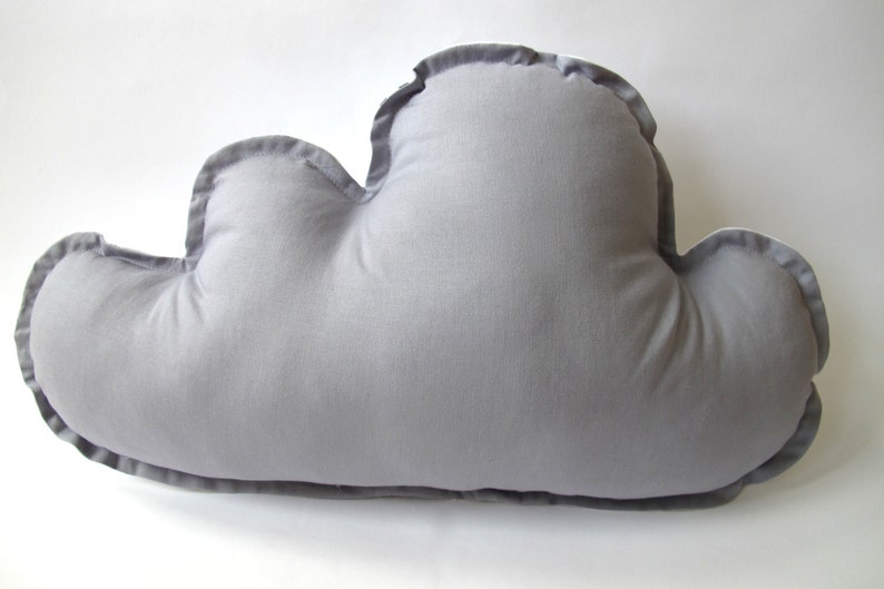 Cloud Pillow Grey Stars Star Pillow Grey Backing Etsy