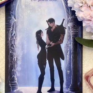 Onyx Storm Xaden and Violet wedding inspired printed art