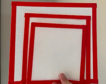 Blank 13 and 18 Mesh Needlepoint Canvas: 6x6, 7x7, 8x8, 10x10