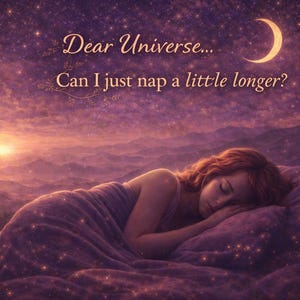 Querido Universo… ¿Puedo dormir un poco más? / Audio espiritual MP3 de 6 minutos / Para el alma cansada / Mensaje de sanación suave