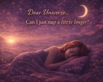 Querido Universo… ¿Puedo dormir un poco más? / Audio espiritual MP3 de 6 minutos / Para el alma cansada / Mensaje de sanación suave