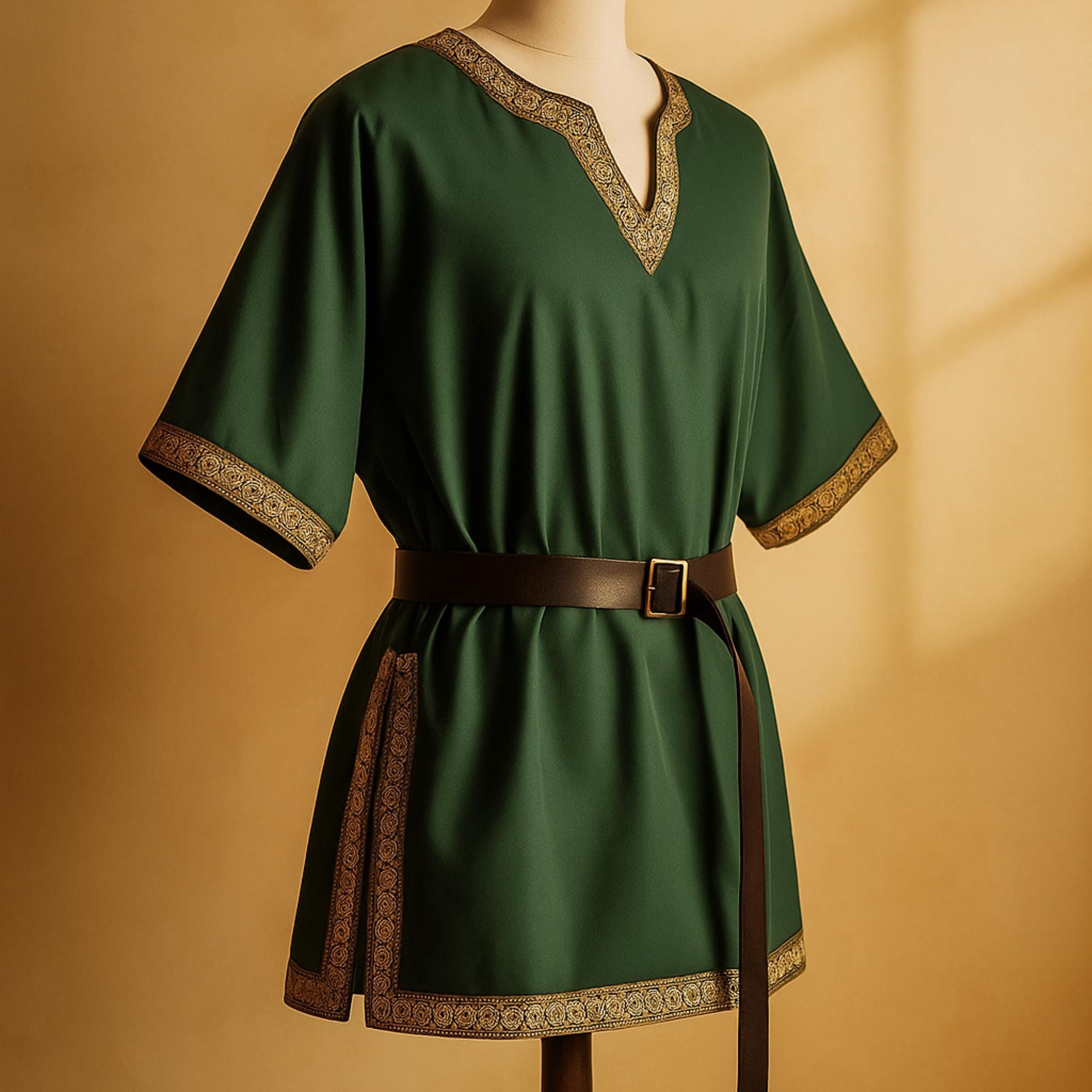 Medieval Warrior Tunic for Men – Viking Renaissance Shirt, Fantasy LARP ...