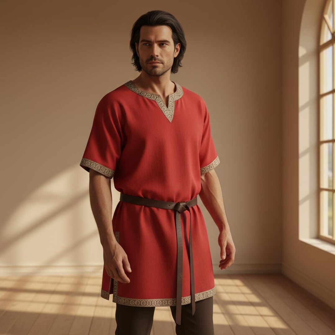 Medieval Viking Tunic for Men | Norse Warrior Costume Shirt ...