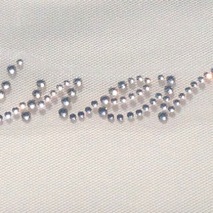 Nomi/Parole Hotfix. Trasferimenti di strass di cristallo. Nome personalizzato da stirare, altezza 33/52 mm.