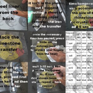 iron on rhinestone instructions