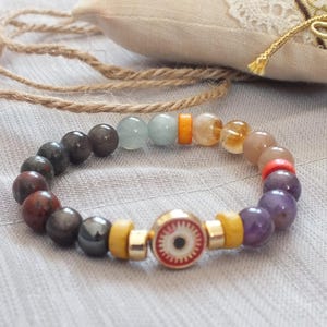 Nom personnalisé et bracelet du zodiaque - Bijoux de guérison personnalisés en cristal faits pour vous sur la base de l&#39;astrologie et de l&#39;analyse d&#39;énergie