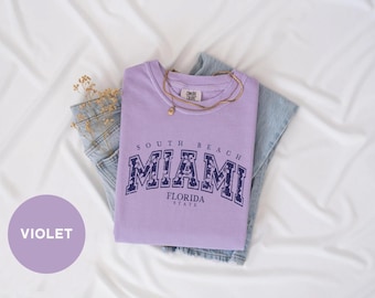Comfort Colors® Florida Sunshine State-shirt, retro vintage shirt Florida, souvenir Florida Beach Vacation, T-shirt Florida Girl Trip, T-shirt Miami, T-shirt Miami