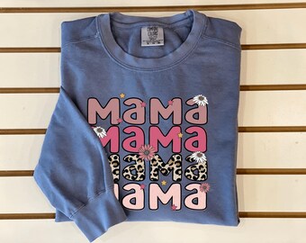 Comfort Colors® レトロママシャツ、母の日ギフト、ママTシャツ、誕生日プレゼント、ベビーシャワーギフト、クリスマスママTシャツ