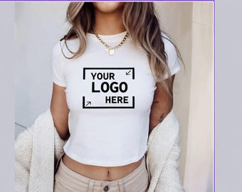 Custom Logo Baby Tee, Personalized Company Logo Shirt, Business Branding Tee, Your Design Here Baby T-Shirt, Custom Team Uniform Tee