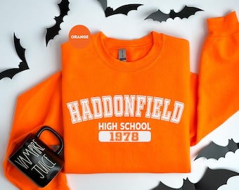 Haddonfield High School Class of 1978 Sweatshirt & Hoodie, Vintage Halloween Crewneck Hoodie, Spooky Season Horror Movie Lover Gift