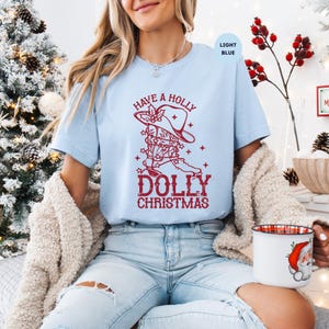 Western Christmas Shirt, Have A Holly Dolly Christmas Shirt, Nashville Christmas Tee, Cowgirl Christmas Country Christmas Retro