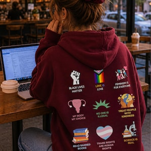 You're Safe With Me Sweater, Retro Rainbow LGBT Sweatshirt, Radicalized by Basic Decency Crewneck, Gift For Liberal, AntiTrump Gifts