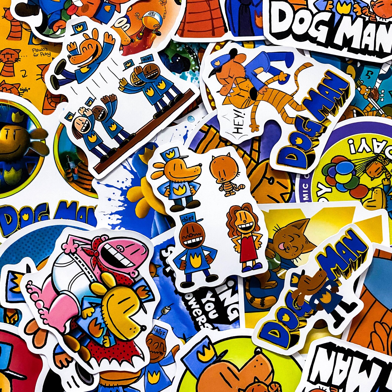 50pcs Dog Man Stickers, Comic Character Stickers, Funny Cartoon Dog Art ...