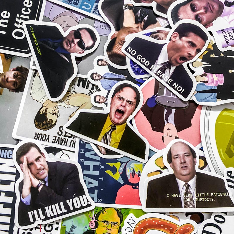 50pcs the Office Stickers, TV Show Stickers, Funny Meme Stickers ...