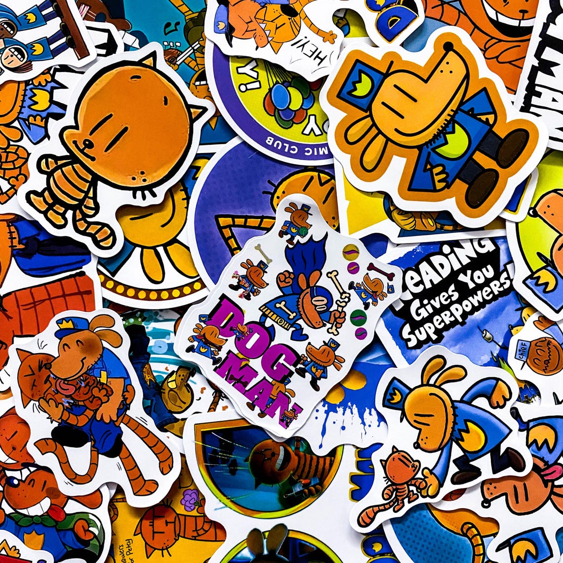 50pcs Dog Man Stickers, Comic Character Stickers, Funny Cartoon Dog Art ...
