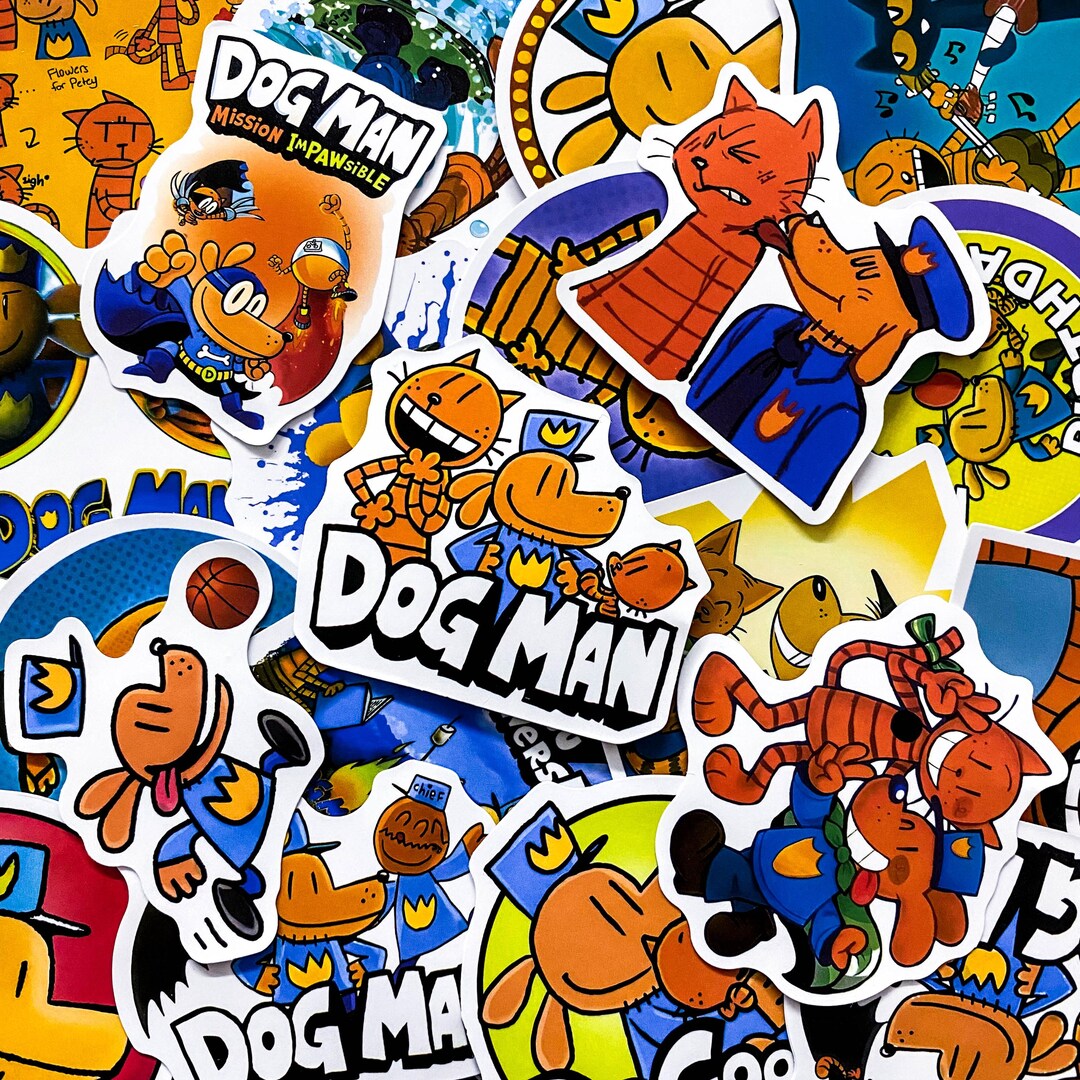 50pcs Dog Man Stickers, Comic Character Stickers, Funny Cartoon Dog Art ...