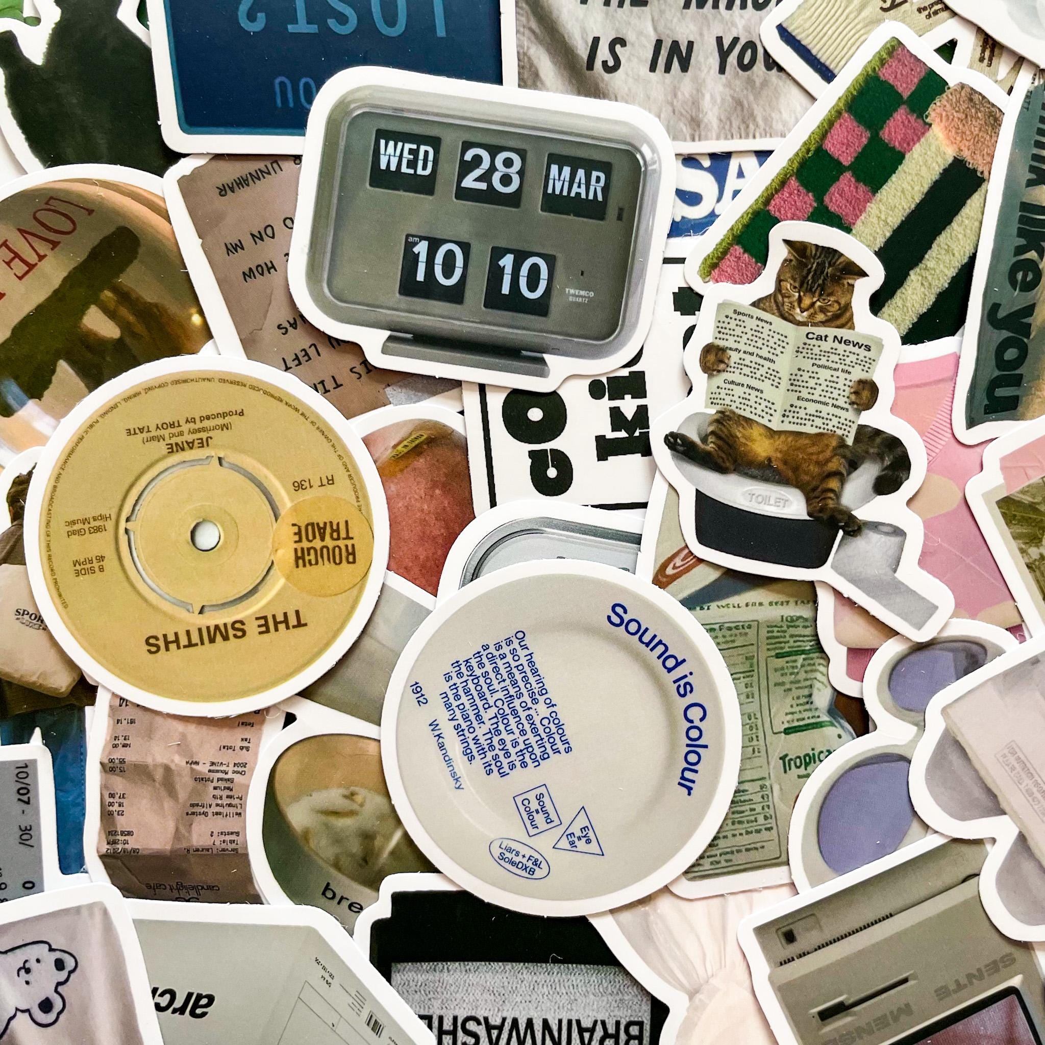 50pcs Y2K Aesthetic Stickers, Retro Fashion Stickers, 90s Classic ...