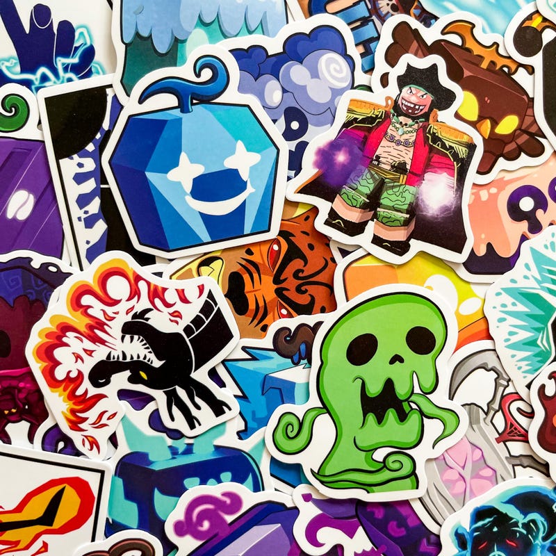 Blox Fruit Decals Fruits - Etsy