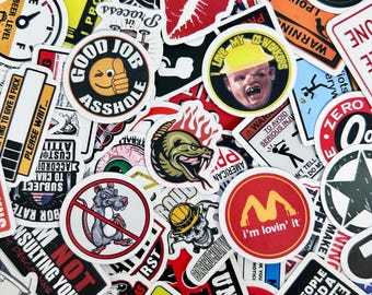 50 pegatinas de humor para adultos, divertidas y sarcásticas, pegatinas de memes atrevidos, pegatinas impermeables para fanáticos del humor, amantes de las bromas y coleccionistas.