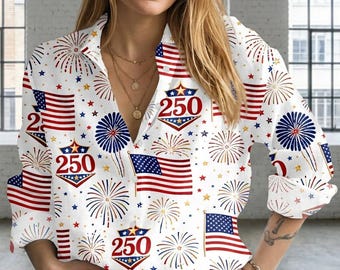 Camiseta de mujer del 250 aniversario de EE. UU., camiseta informal del semiquincentenario, tops de mujer con la bandera estadounidense retro de 1776, camiseta del 4 de julio, regalo patriótico