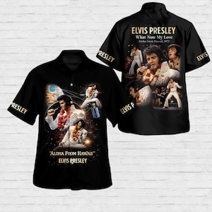 Elvis Presley Hawaii Shirt, Elvis Epic Concert 2026 Button Shirt, Elvis Aloha From Hawaii Shirt, King Of Rock Shirt