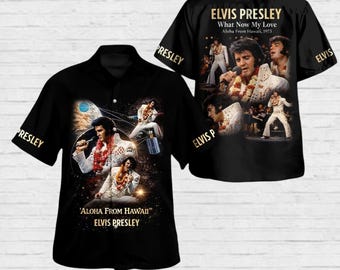 Elvis Presley Hawaii Shirt, Elvis Epic Concert 2026 Button Shirt, Elvis Aloha From Hawaii Shirt, King Of Rock Shirt