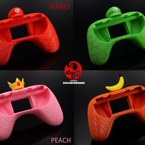 Joycon Switch 2 rouge, vert, rose, marron