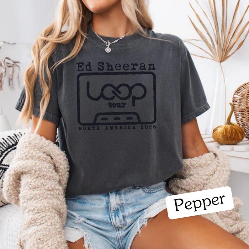 Ed Sheeran Loop Tour T-shirt – North America 2026 Concert Graphic | S ...