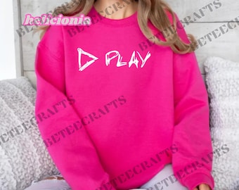PLAY Crop Sweatshirt – Ed Sheeran Inspired Oversized Pullover from the 2025 Album