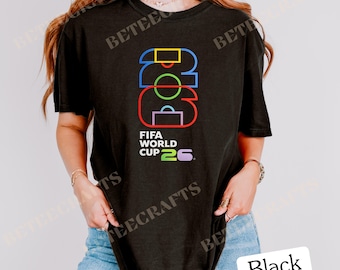FIFA World Cup 26 T-Shirt – Colorful Graphic | DTF Print | Comfort Colors Option | S–5XL