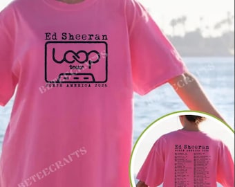 Loop Tour 2026 Noord-Amerika concertshirtontwerp (ZWART) – geïnspireerde fanart – digitale download